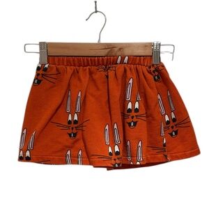 HUGO LOVES TIKI red bunny print skirt - size 6